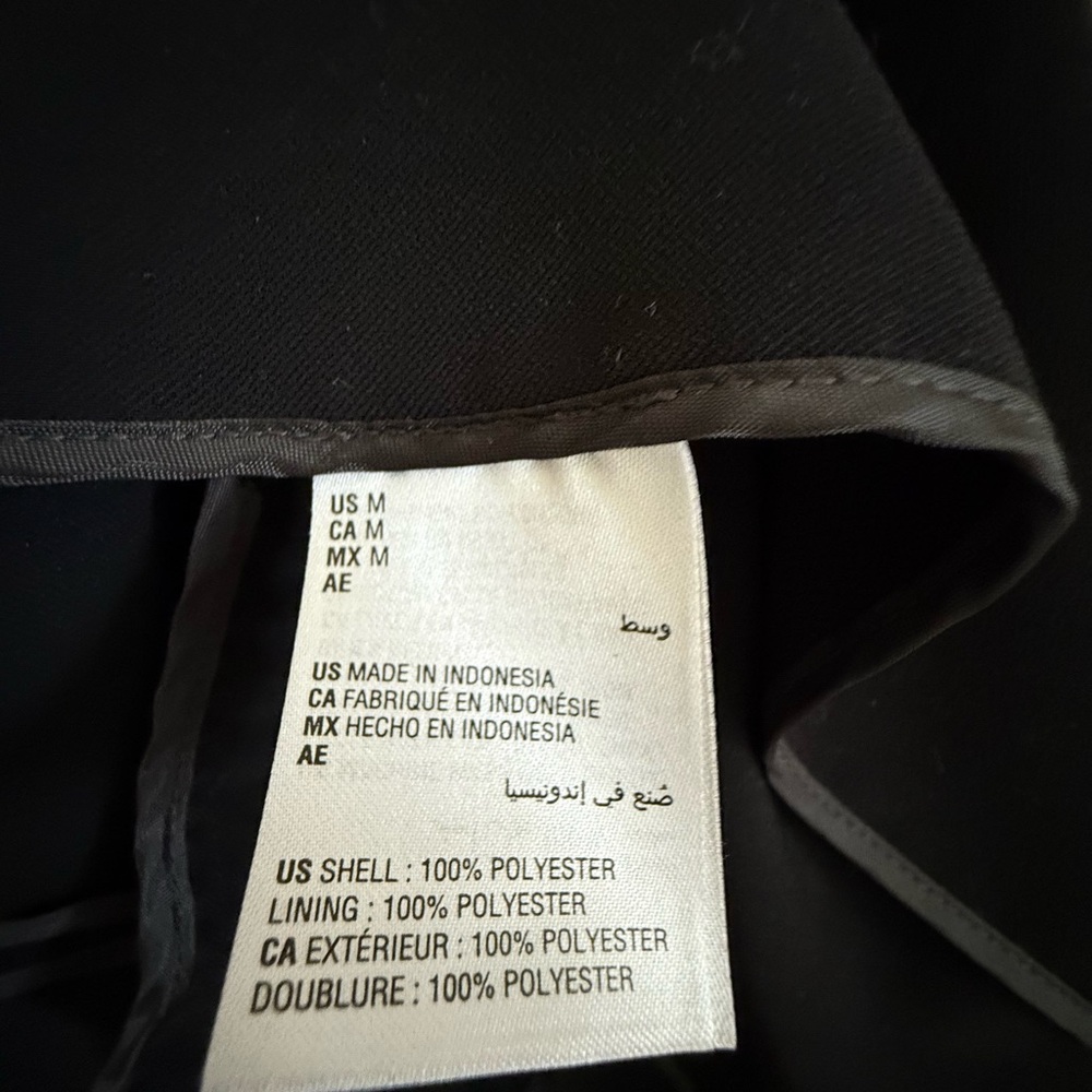 Tasso Elba Mens Blazer Size M Black Classic Suit Jacket Two Button - Picture 8 of 8